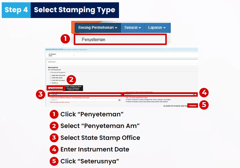 Access e-Duti Setem Step 4 image Access e-Duti Setem Step 4 image