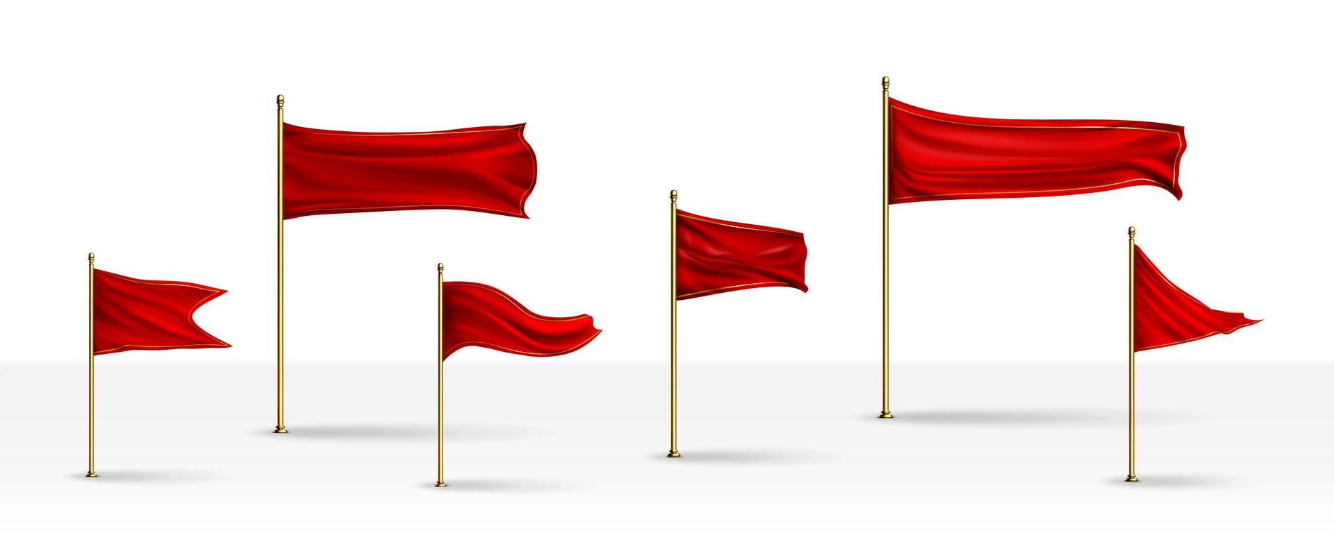 Red Flag stock image