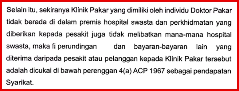 Scenario 2 Specialist Doctor Owns a Clinic Under a Sdn Bhd Image
